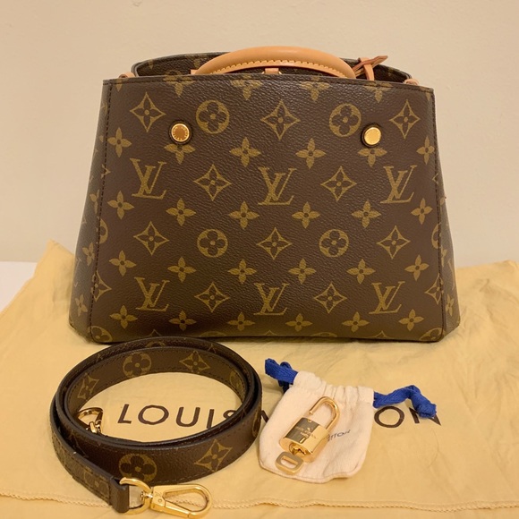 Authentic Louis Vuitton Montaigne BB hand bag purse *please read* - Picture 2 of 9